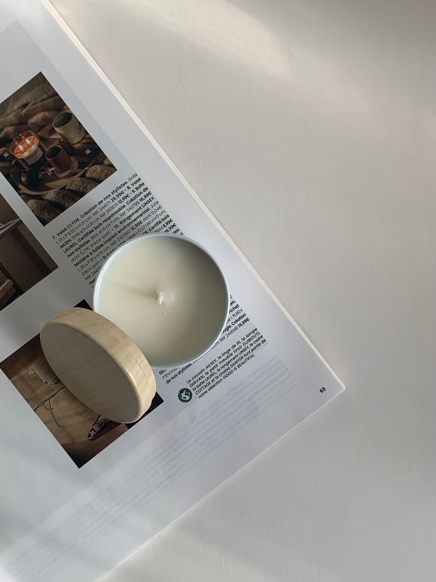 BOUGIE PARFUMEE POT AVEC COUVERCLE